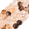 Natural Yellow Hematoid Quartz Golden Healer Quartz Beads Strands GG-CBA4808-H01-01-2
