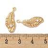 Brass Micro Pave Cubic Zirconia Pendants KK-K378-19G-3