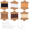 6 Bundles 6 Colors Waxed Cotton Cords OCOR-CY0001-96-1