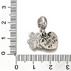 Rack Plating Alloy Enamel European Dangle Charms PALLOY-P307-02B-AS-3