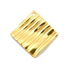 Ion Plating(IP) 201 Stainless Steel Pendants STAS-G296-07G-1