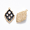 Brass Enamel Pendants KK-T049-055G-03-NF-2