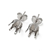 316 Surgical Stainless Steel Stud Earring Findings STAS-Z118-03P-01-1