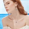30Pcs 2 Style 5 Colors Glass Pendants PALLOY-YW00056-6