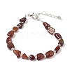 Natural Garnet Chips Bracelets for Women BJEW-H623-01S-04-4