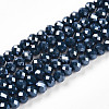 Electroplate Glass Beads Strands EGLA-A044-P4mm-A16-1