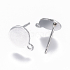 304 Stainless Steel Ear Stud Components STAS-I120-17A-P-2