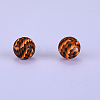 Printed Round Silicone Focal Beads SI-JX0056A-207-1