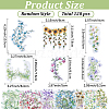 120Pcs 6 Styles Flower PET Decorative Stickers DIY-SP0006-78-2