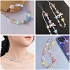 100Pcs Two Tone Transparent Glass Beads GLAA-CJ0001-84-7