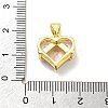 Rack Plating Brass Micro Pave Cubic Zirconia Pendants KK-D359-01G-3