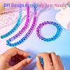 2 Strands Baking Paint Transparent Glass Beads DGLA-TA0001-20D-4