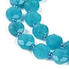 Natural Amazonite Dyed  Beads Strands G-C116-A23-01B-3