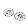 Steampunk Theme Tibetan Style Alloy Gear Cog Pendants TIBEB-19598-AS-NR-2