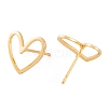 Brass Stud Earrings KK-S348-124-2