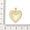 Brass Micro Pave Cubic Zirconia Pendants KK-D325-59G-02-3