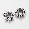 Antique Silver Tibetan Silver Daisy Spacer Beads X-A61-2