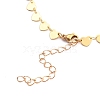 Brass Heart Link Chain Necklaces NJEW-JN03184-02-3