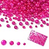 400Pcs 4 Styles Spray Painted Crackle Glass Beads CCG-YW0001-21-1