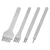 4Pcs 4 Styles DIY Lacing Stitching Leather Craft Kits AJEW-UN0002-46-1