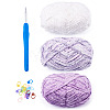 3 Rolls Polyester Chenille Wool Yarn OCOR-MB0001-06A-2
