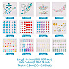 12 Sheets 12 Styles Resin Rhinestone Sticker Sets DIY-TA0004-68-2