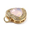 Eco-Friendly Brass Micro Pave Cubic Zirconia Pendants ZIRC-H122-03G-02-3