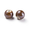 Glazed Porcelain Beads PORC-D001-10mm-05-2