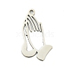 Non-Tarnish 201 Stainless Steel Pendants STAS-M015-28P-1