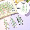 10 Colors Handmade Glass Seed Beaded Flower Pendants PALLOY-CJ00092-2