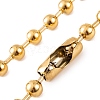 Ion Plating(IP) 304 Stainless Steel Ball Chain Necklaces for Women NJEW-G135-01A-G-2