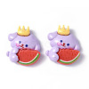 Opaque Resin Cabochons CRES-P023-06G-1