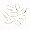 Rack Plating Brass Cubic Zirconia Earring Hooks X-KK-E672-113KCG-1