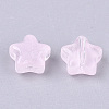 Transparent Spray Painted Glass Beads X-GLAA-N035-01-A02-2