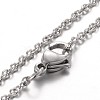 Stainless Steel Cable Chain Bracelets X-BJEW-JB01930-1