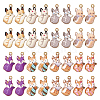  32Pcs 8 Colors Painted Alloy Pendants FIND-TA0002-64-3