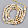 Natural Yellow Quartz Beads Strands G-T141-43-2