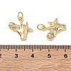 Brass Micro Pave Cubic Zirconia Pendants KK-T085-19A-G-3
