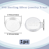 1Pc 990 Sterling Silver Jewelry Trays AJEW-BBC0002-43B-2