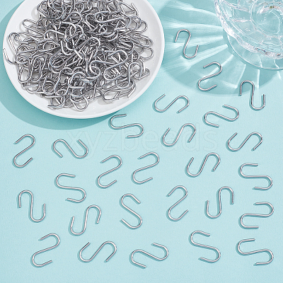 150Pcs 304 Stainless Steel S-Hook Findings STAS-SP0002-13-1