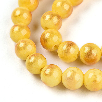 Natural Mashan Jade Beads Strands G-A255-A01-02D-1