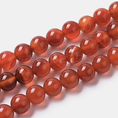Natural Agate Beads Strands G-I261-B01-8mm-1