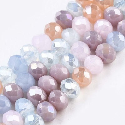 Glass Beads Strands X-GLAA-T006-16F-1