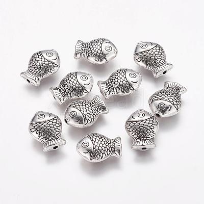 Tibetan Style Alloy Beads TIBEB-6794-AS-NR-1