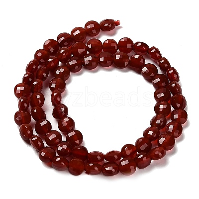 Natural Carnelian(Dyed & Heated) Beads Strands G-C179-A6mm-24-1