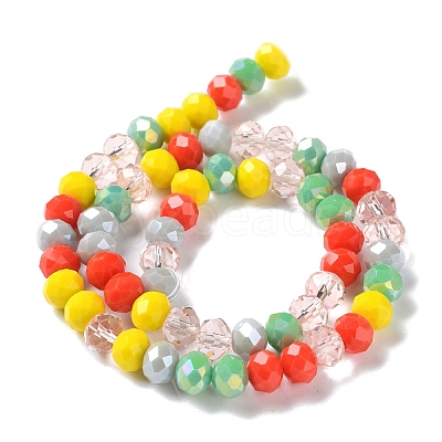 Glass Beads Strands EGLA-A034-M8mm-44-1