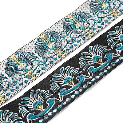 Ethnic Style Embroidery Polyester Ribbons OCOR-WH0077-29C-1