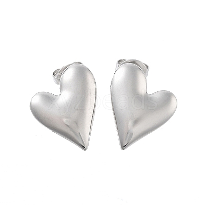 Non-Tarnish 304 Stainless Steel Stud Earrings EJEW-P258-12P-1
