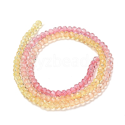 Transparent Painted Glass Beads Strands LS-DGLA-A034-T2mm-A07-1