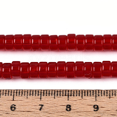 Transparent Glass Beads Strands GLAA-N028-3x6mm-02-1
